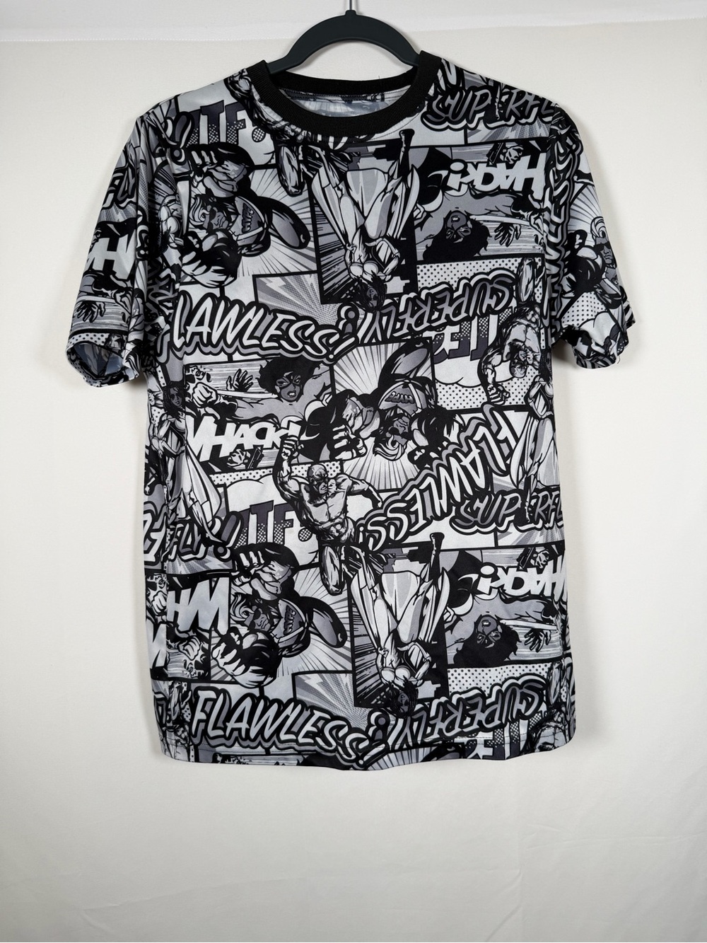 Drill Clothing Oh Snap! black and‎ white comic book themed Tee